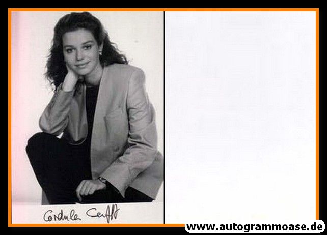 Autogramm TV | ZDF | Cordula SENFFT | 1980er Foto (Portrait SW)