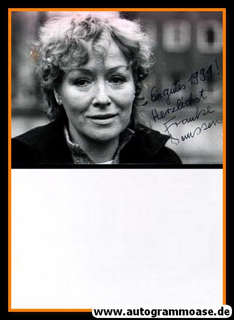 Autogramm Schauspieler | Frauke JANSSEN | 1990er Foto (Portrait SW)