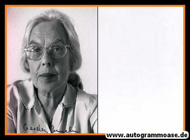 Autogramm Schauspieler | Gerda GMELIN | 1990er Foto (Portrait SW)