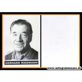 Autogramm Schauspieler | Gerhard RIEDMANN | 1990er (Portrait SW)