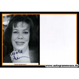 Autogramm Schauspieler | Heide ACKERMANN | 1990er (Portrait SW)