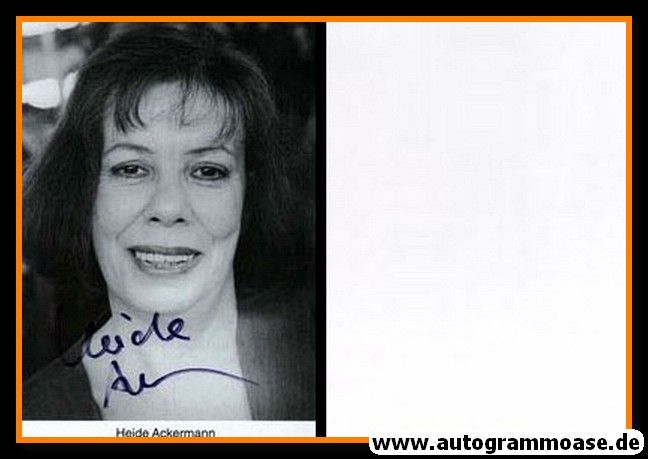 Autogramm Schauspieler | Heide ACKERMANN | 1990er (Portrait SW)
