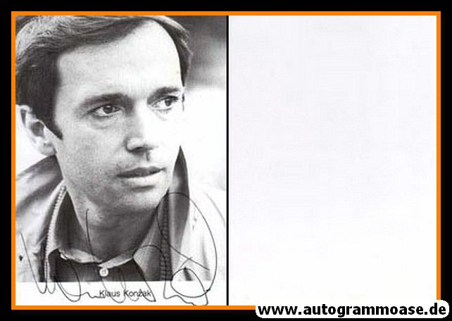 Autogramm Schauspieler | Klaus KONZAK | 1980er (Portrait SW) 