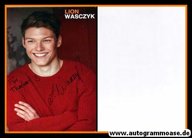 Autogramm Schauspieler | Lion WASCZYK | 2010er Foto (Portrait Color)