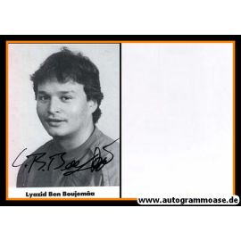 Autogramm Schauspieler | Lyazid Ben BOUJEMAA | 1980er (Portrait SW)