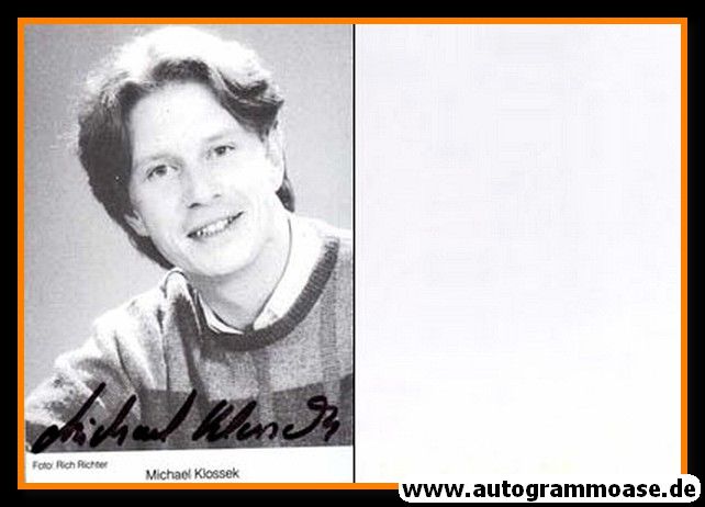 Autogramm Schauspieler | Michael KLOSSEK | 1980er (Portrait SW) 