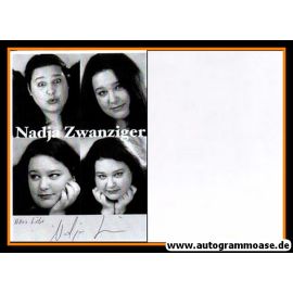 Autogramm Schauspieler | Nadja ZWANZIGER | 2000er (Collage SW)