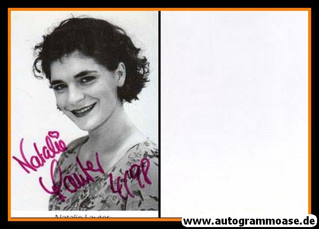 Autogramm Schauspieler | Natalie LAUTER | 1980er (Portrait SW) 