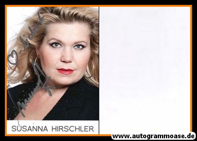 Autogramm Schauspieler | Susanna HIRSCHLER | 2010er (Portrait Color)