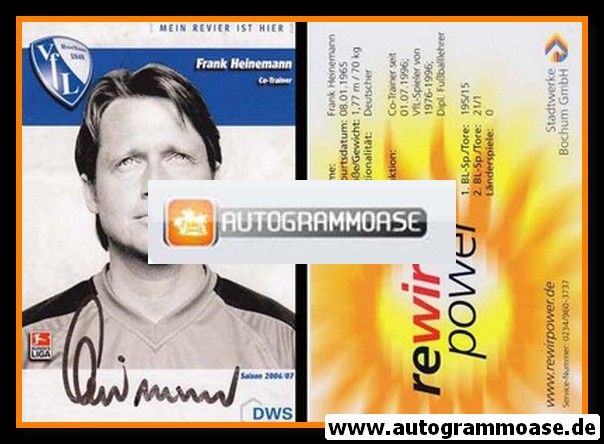 Autogramm Fussball | VfL Bochum | 2006 | Frank HEINEMANN