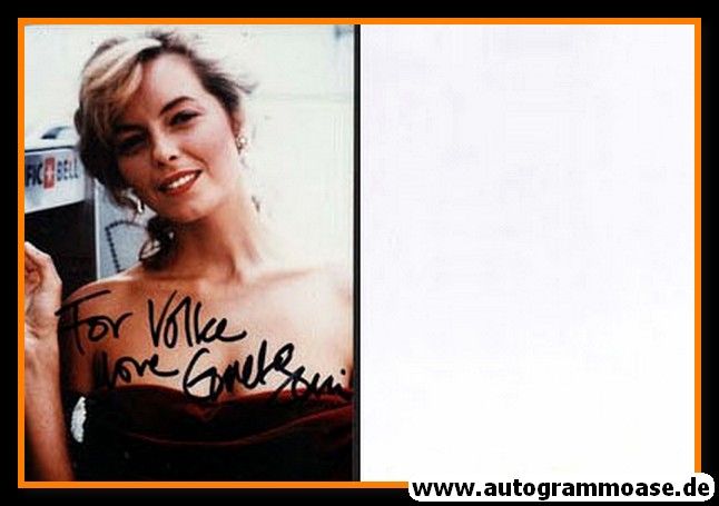 Autogramm Film (Italien) | Greta SCACCHI | 1990er Foto (Portrait Color)