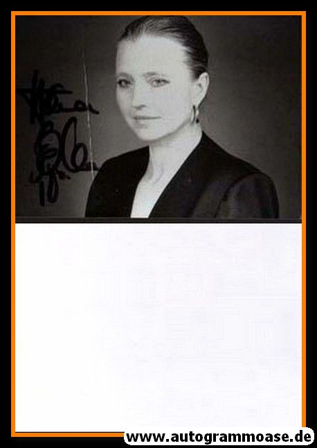 Autogramm Schauspieler | Hanna SCHYGULLA | 1980er Foto (Portrait SW) _