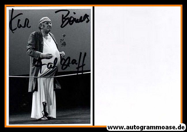 Autogramm Theater | FALSTAFF (Peter Rose) | 1990er Foto (Portrait SW)
