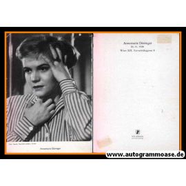 Filmpostkarte | Annemarie DÜRINGER | 1950er (Portrait SW) WS