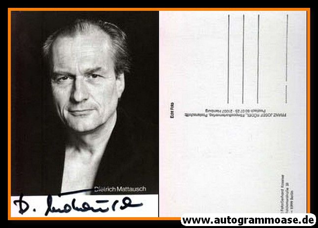 Autogramm Schauspieler | Dietrich MATTAUSCH | 1990er (Portrait SW Rüdel) Kassner