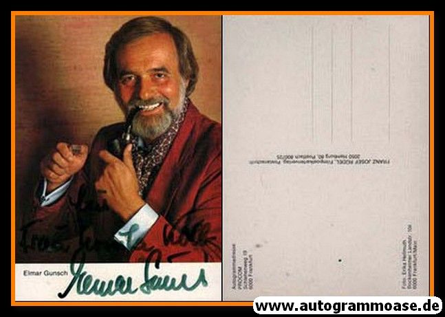 Autogramm Schauspieler | Elmar GUNSCH | 1990er (Portrait Color Rüdel) Hellmuth