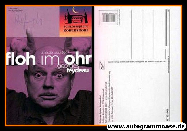 Autogramm Schauspieler | Wolfgang BÖCK | 2007 (Portrait Color) Floh Im Ohr