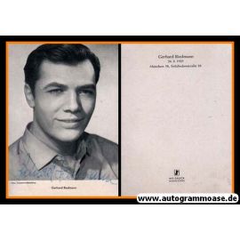 Autogramm Schauspieler | Gerhard RIEDMANN | 1950er (Portrait SW WS)
