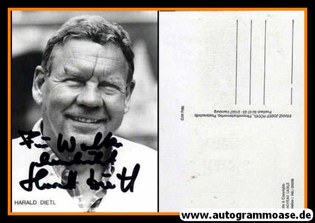 Autogramm Schauspieler | Harald DIETL | 1990er (Portrait SW Rüdel) Laible
