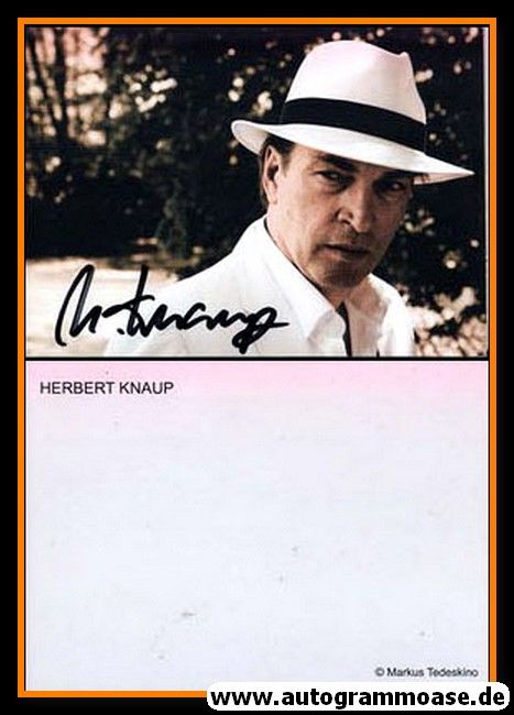Autogramm Schauspieler | Herbert KNAUP | 2000er (Portrait Color) Tedeskino