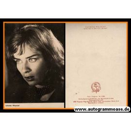 Filmpostkarte | Juliette MAYNIEL | 1960 (Portrait SW) "Kirmes" VEB