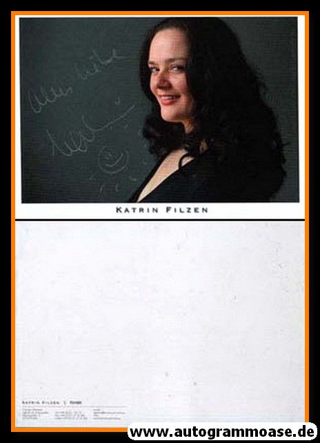 Autogramm Schauspieler | Katrin FILZEN | 2010er (Portrait Color) Wernicke