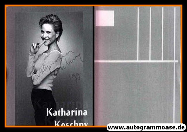 Autogramm Schauspieler | Katharina KOSCHNY | 2000er (Portrait SW)