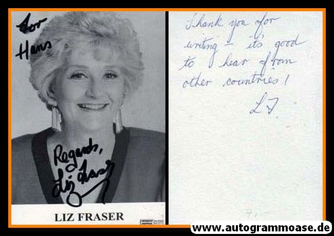 Autogramm Film (UK) | Liz FRASER | 1990er (Portrait SW)