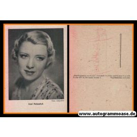 Filmpostkarte | Lizzi HOLZSCHUH | 1930er (Portrait SW) Urbanfilm