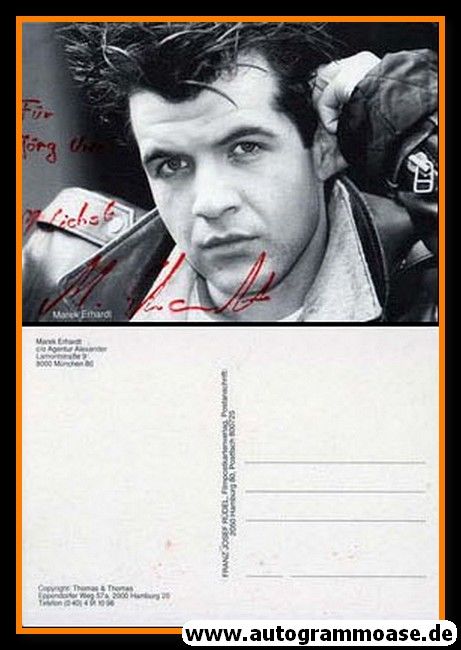Autogramm Schauspieler | Marek ERHARDT | 1990er (Portrait SW) Rüdel 1