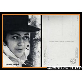 Filmpostkarte | Marianne WÜNSCHER | 1960er (Portrait SW) DEFA