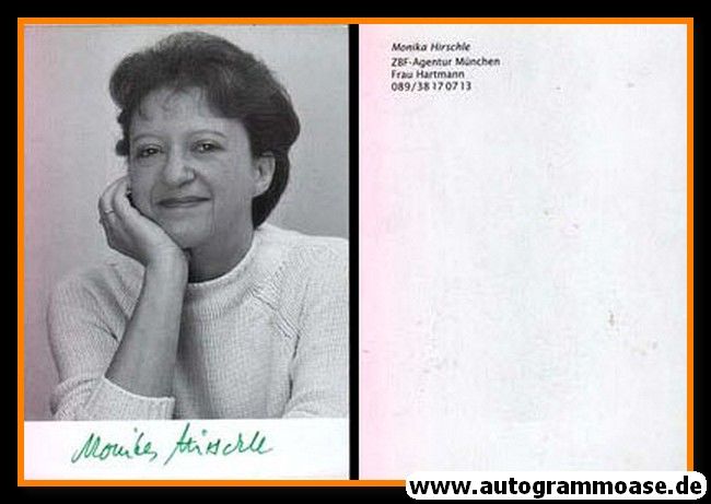 Autogramm Schauspieler | Monika HIRSCHLE | 2010er (Portrait SW) ZBF