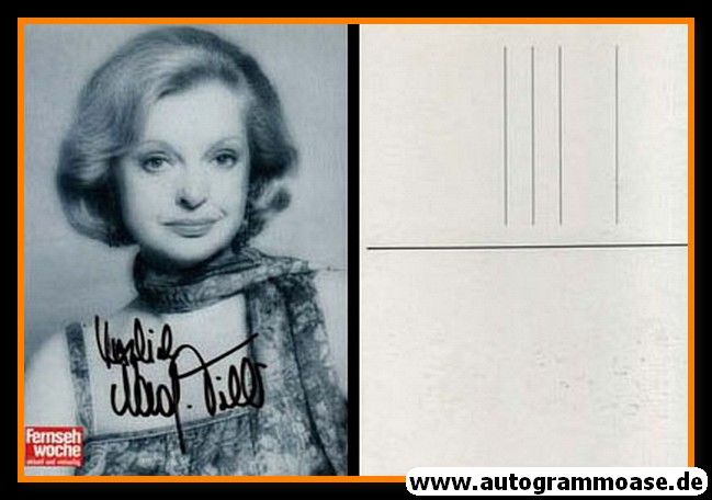 Autogramm Schauspieler | Nadja TILLER | 1990er (Portrait SW) Fernsehwoche
