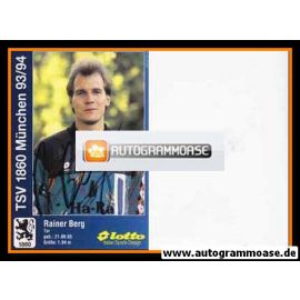 Autogramm Fussball | TSV 1860 München | 1993 | Rainer BERG