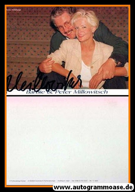 Autogramm Schauspieler | Peter MILLOWITSCH | 1990er (Portrait Color mit Barbie)