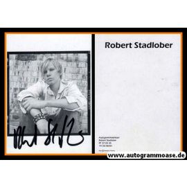 Autogramm Schauspieler | Robert STADLOBER | 2000er (Portrait SW)