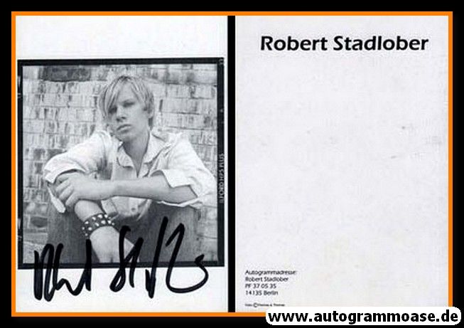 Autogramm Schauspieler | Robert STADLOBER | 2000er (Portrait SW)