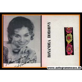 Autogramm Schauspieler | Roxandra HORODNY | 1970er (Portrait SW)