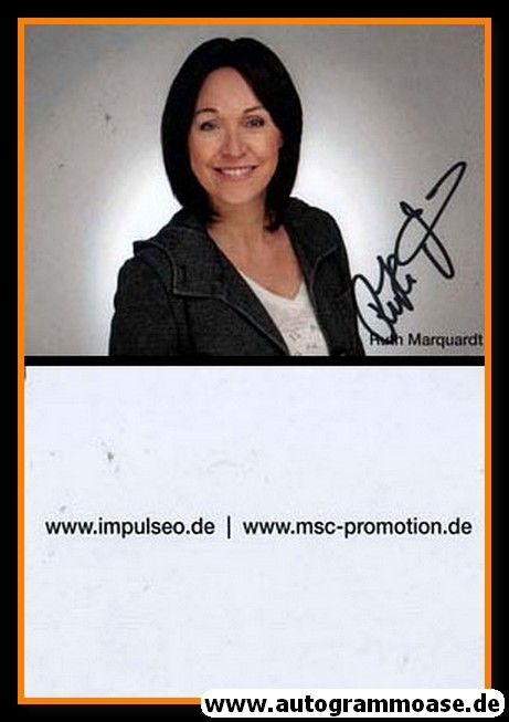Autogramm TV | RTL2 | Ruth MARQUARDT | 2000er (Portrait Color) Impulseo