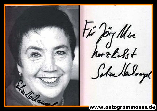Autogramm Schauspieler | Sabine WACKERNAGEL | 1990er (Portrait SW)