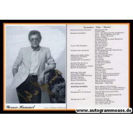 Autogramm Schauspieler | Werner HUMMEL | 1980er (Portrait SW)