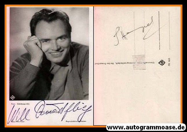Autogramm Schauspieler | Will QUADFLIEG | 1940er (Portrait SW) UFA FK1433