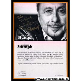 Autogramm Schauspieler | Wolfgang STUMPH | 2010er (Portrait SW)