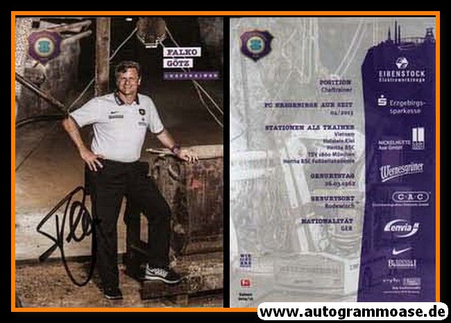 Autogramm Fussball | FC Erzgebirge Aue | 2014 | Falko GÖTZ