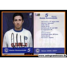 Autogramm Fussball | Hertha BSC Berlin | 2000 | Kostas KONSTANTINIDIS