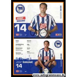 Autogramm Fussball | Hertha BSC Berlin | 2008 | Josip SIMUNIC