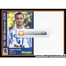 Autogramm Fussball | TSV 1860 München | 1993 | Andreas HARTIG