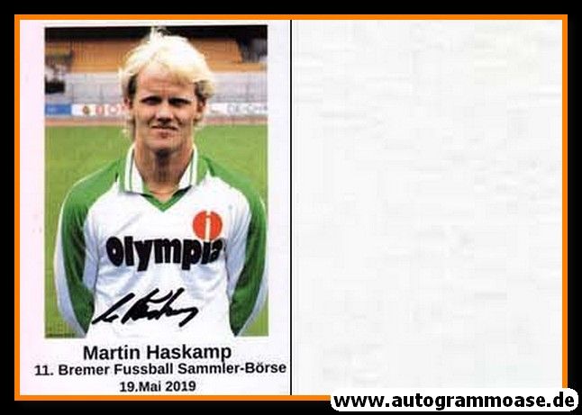 Autogramm Fussball | SV Werder Bremen | 1981 Retro | Martin HASKAMP