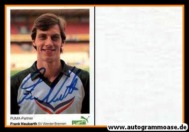 Autogramm Fussball | SV Werder Bremen | 1984 | Frank NEUBARTH