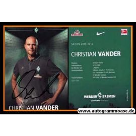 Autogramm Fussball | SV Werder Bremen | 2015 | Christian VANDER